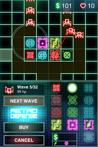 Retro Defense Android game