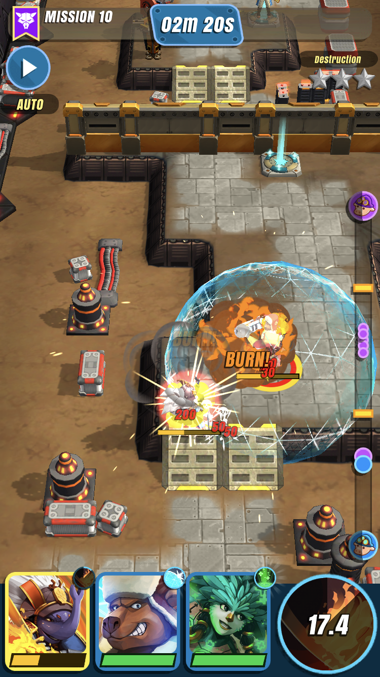 All-Star Troopers iOS review screenshot - Big explosions