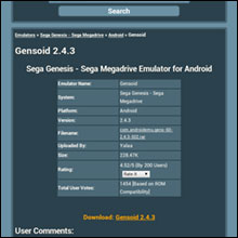 Android emulation Genesis