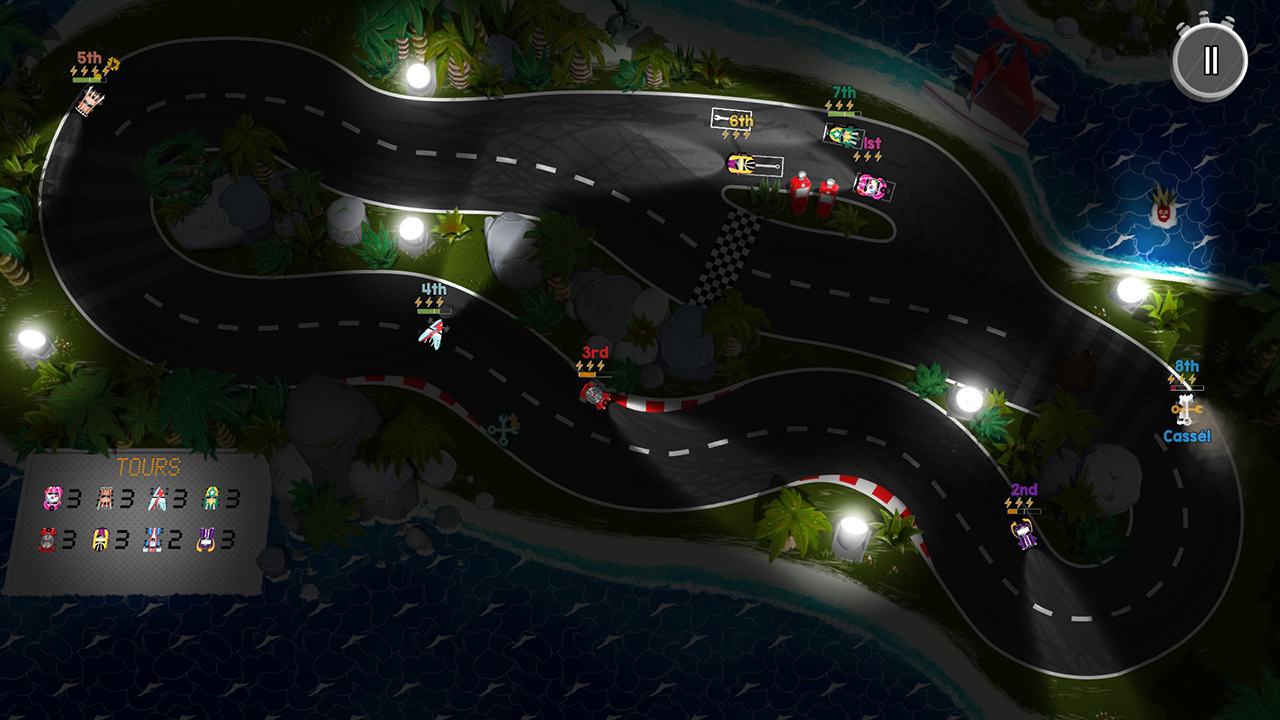 BAFL: Brakes are for Losers Switch review screenshot - A night race