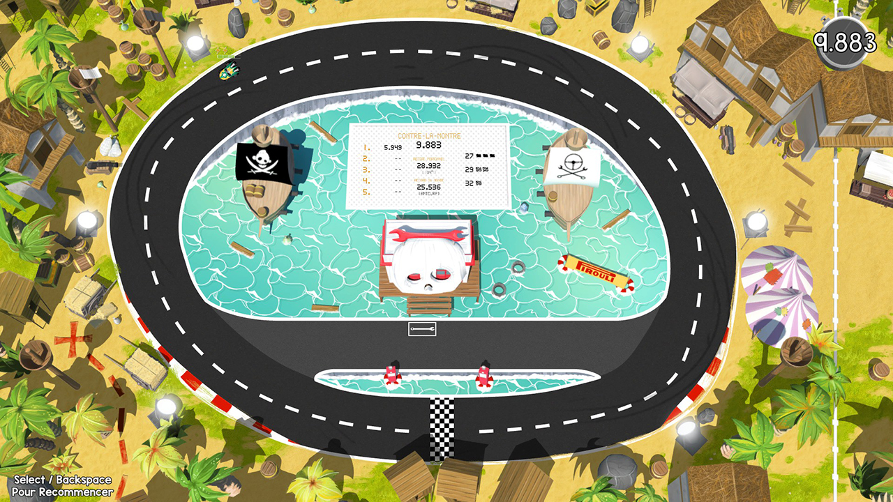 BAFL: Brakes are for Losers Switch review screenshot - An oval track