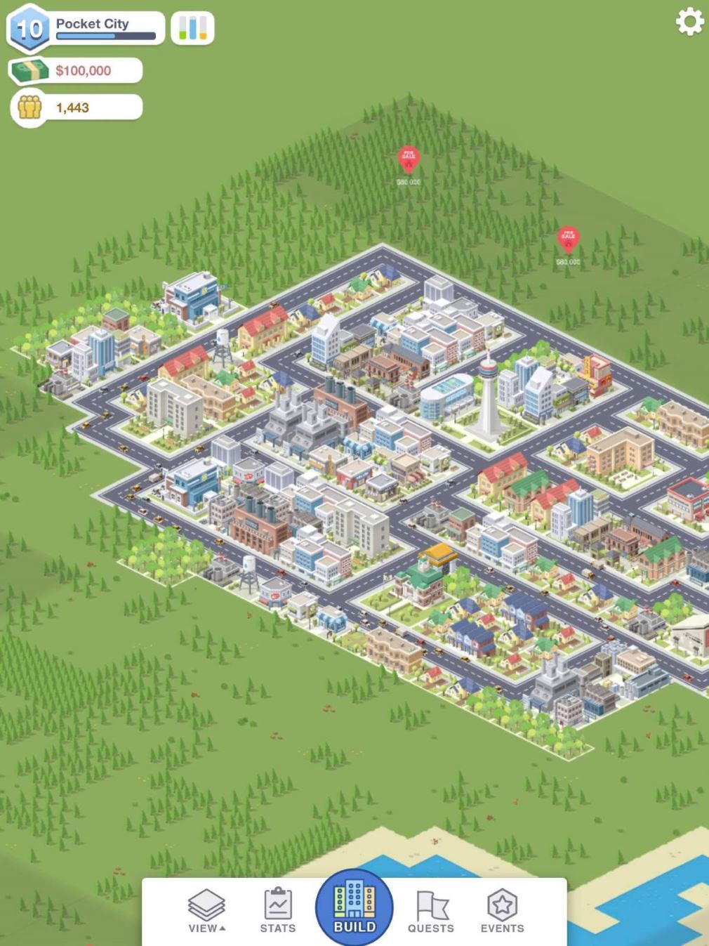 Pocket City is a mobile town-planning sim that calls to mind classics of the genre