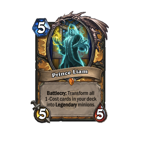 Prince Liam Legendary minion card