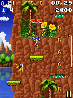 Sonic Jump mobile game