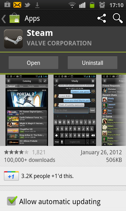 steam app