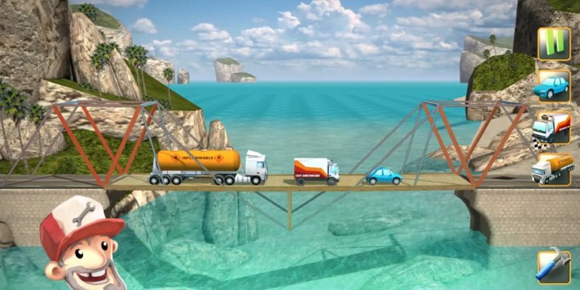 Bridge Constructor+ turns collapsing bridges into a multiplayer competition