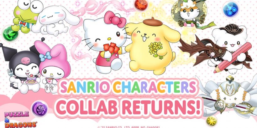 Puzzle & Dragons' latest collaboration sees the Sanrio characters once more take centre stage