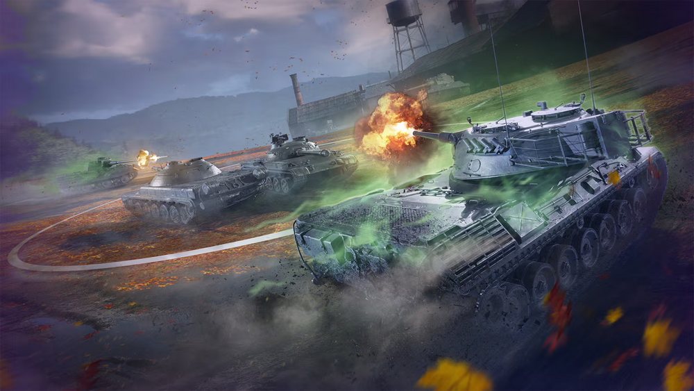 Artwork de deux tanks pour l'événement The Walking Dead de World of Tanks Blitz