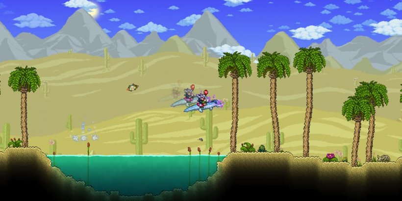 Terraria's Bigger and Boulder update offers new Palworld and Dead Cells crossover content