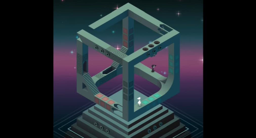illusion of a 3d isometric cube