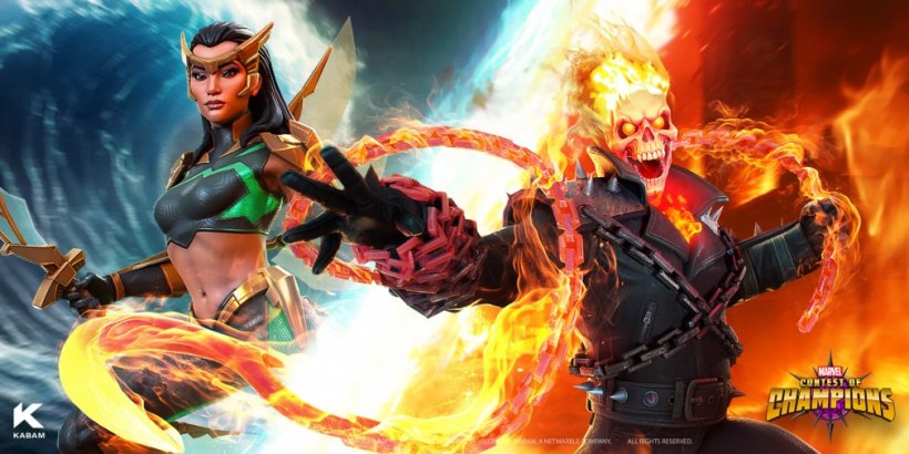 Marvel Contest of Champions dives into aquatic update with Wave and Ghost Rider rework