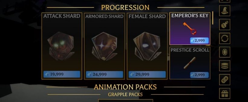 The key to the empire in the store for 2999 gemstones