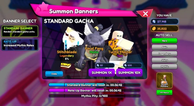 gacha pulls with rate up in anime rangers x