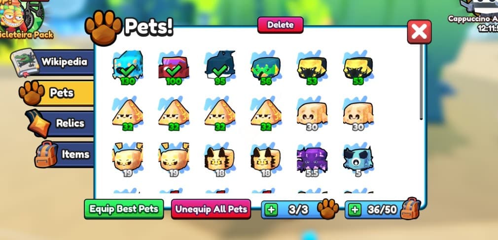 equipped pets