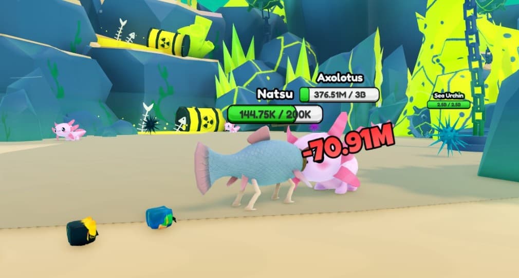 cat fish versus axolotl