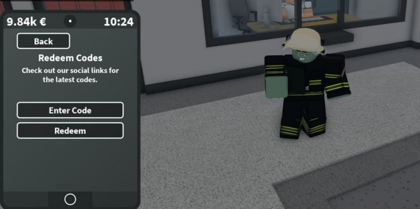 code redemption window located on the phone