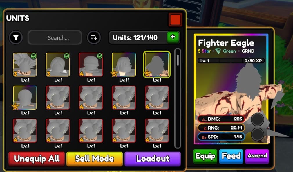 fighter eagle in astdx based on kimetsu no yaiba inosuke