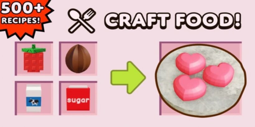 All Roblox Craft food recipes (more than 500!) to make you a master chef