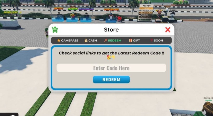 how to redeem codes in drag drive simulator roblox