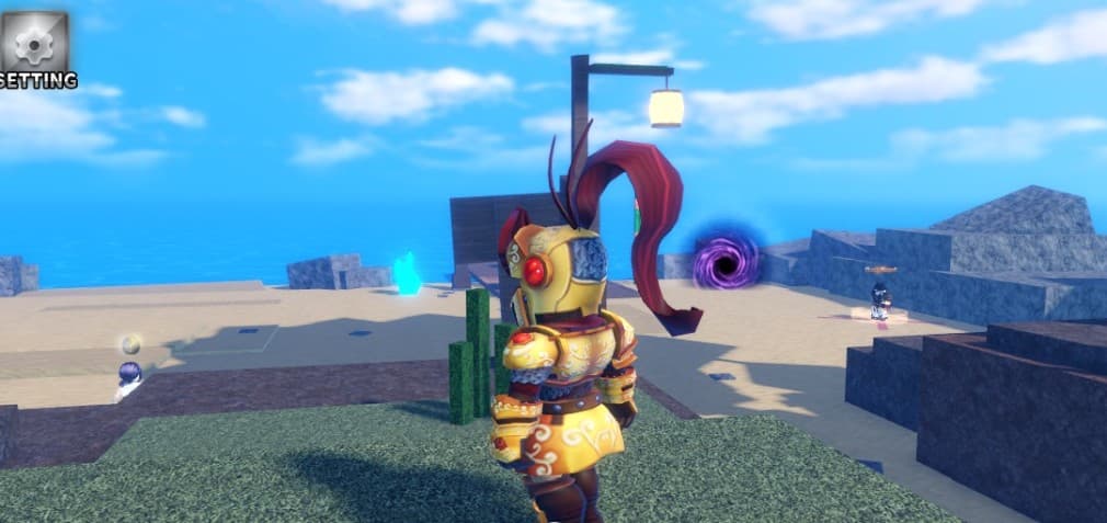 character looking over the world