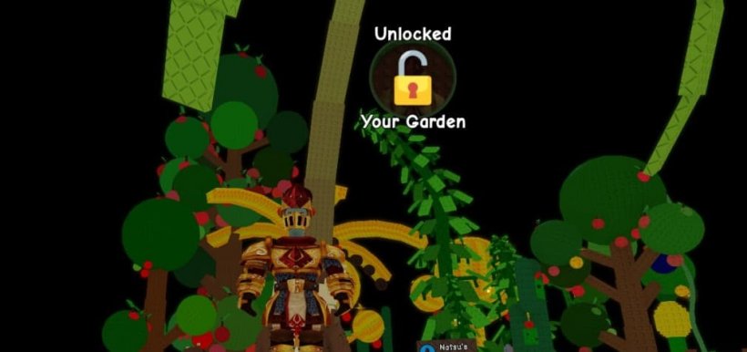 unlocked garden at night