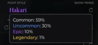 chances for fighting styles