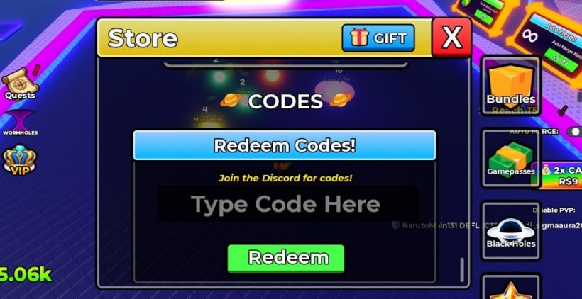 code redeem window