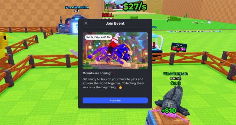 upcoming mount update in roblox steal an egg