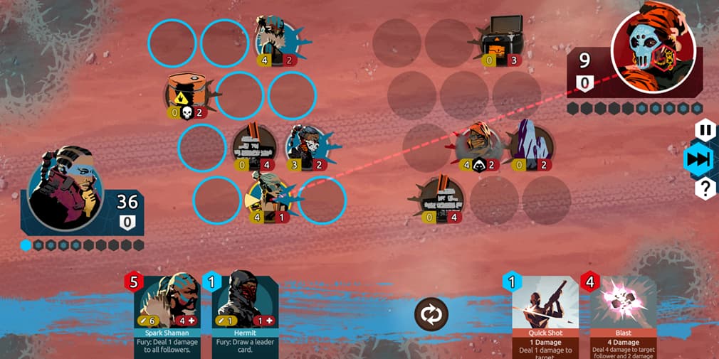 Nowhere Prophet is a post-apocalyptic deckbuilder where you journey across the wastes on iOS