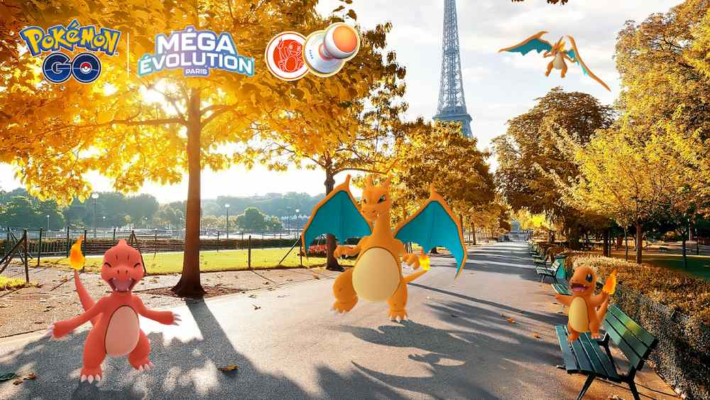 Image promotionnelle de la chasse aux tampons de Paris en septembre 2025 dans Pokémon GO