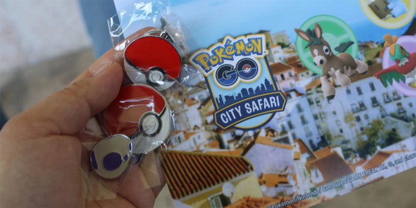 Pokemon Go Safari Lisbon pins and merch