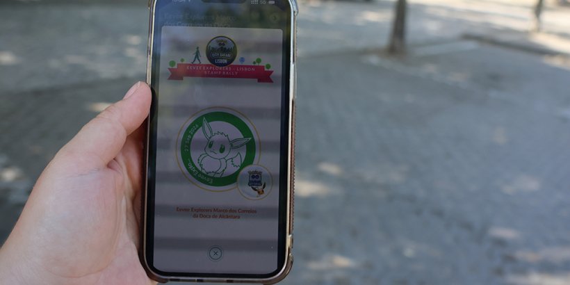 One of the stamps at the Pokemon Go Lisbon event