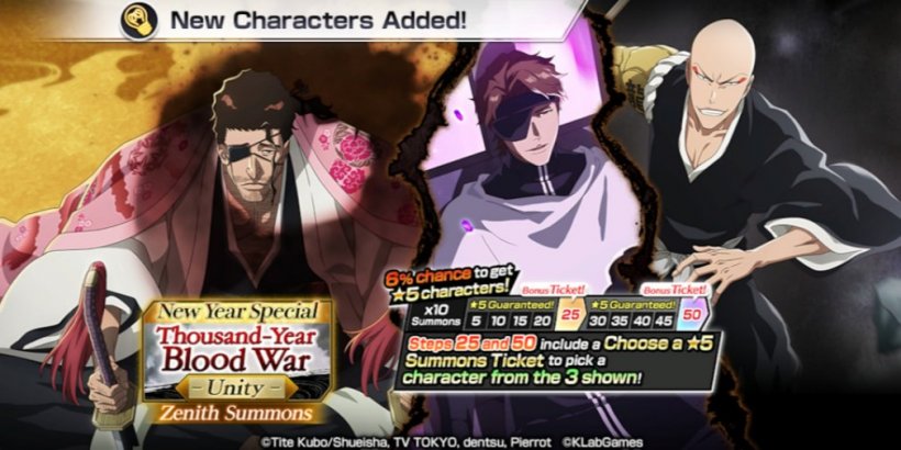 Bleach: Brave Souls is ringing in the New Year with another round of Thousand-Year Blood War Zenith Summons