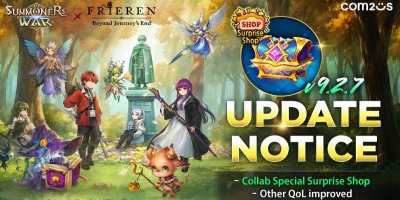 Summoners War gives you free Mystical Scrolls in its Frieren crossover shop