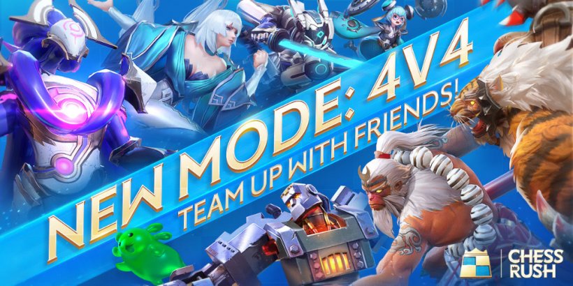 Chess Rush's 4v4 mode is available now 