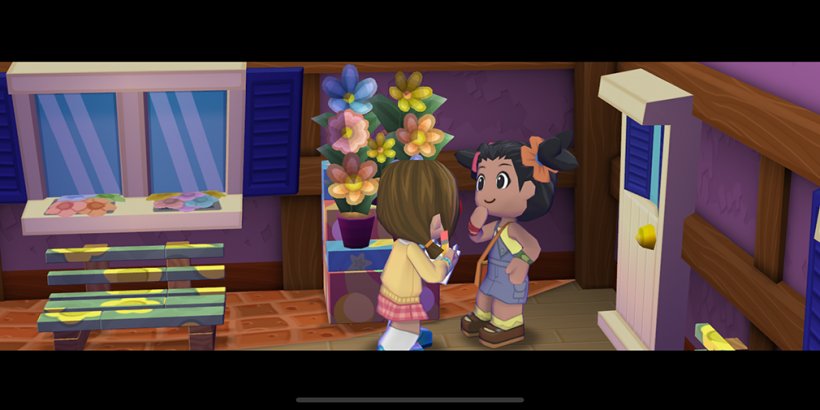 Taking to Poppy in MySims