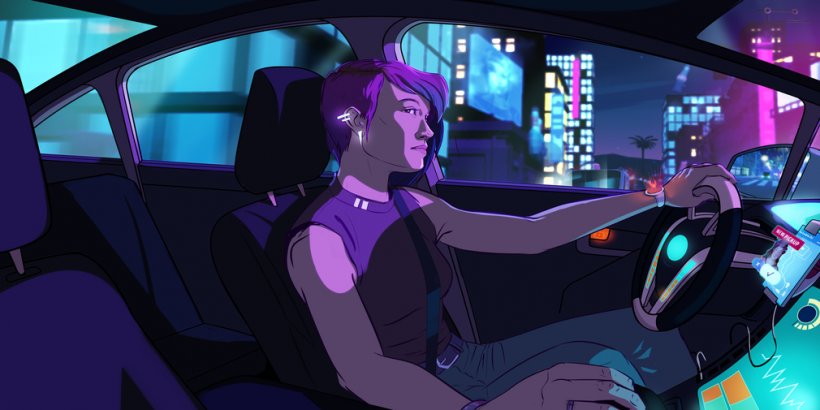 Neo Cab is a neon-soaked narrative mystery that is now available on iOS