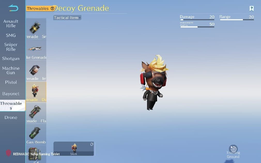 decoy grenade looking funny in knives out