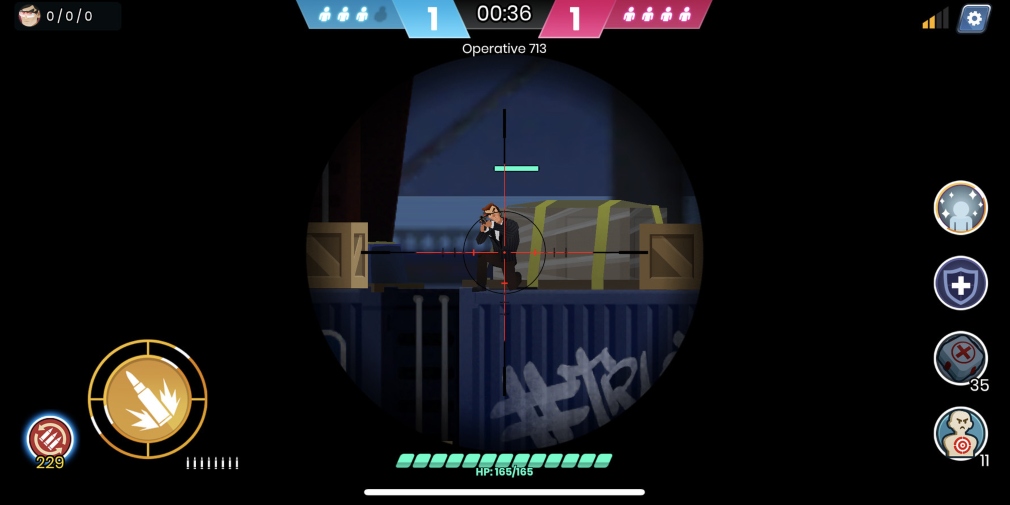 Countersnipe is a 4v4, multiplayer sniping game for iOS and Android that's available now