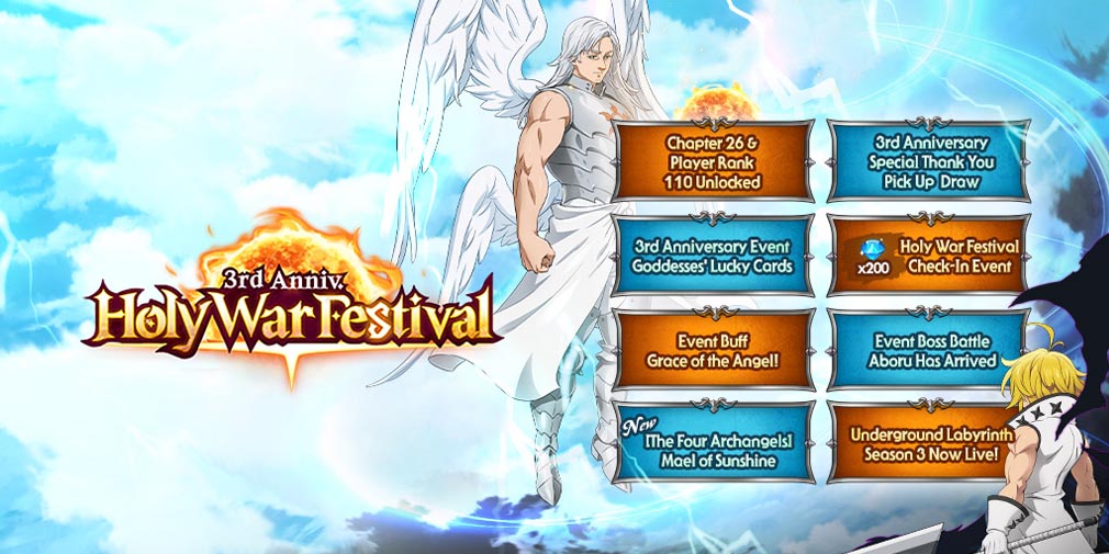 The Seven Deadly Sins: Grand Cross celebrates three-year anniversary