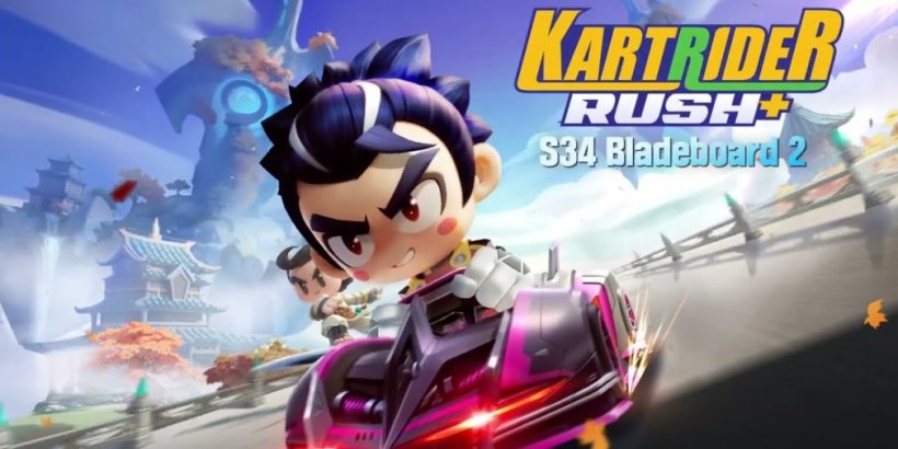 KartRider Rush+ Season 34: Bladeboard 2 update adds new karts, racers, and farm features