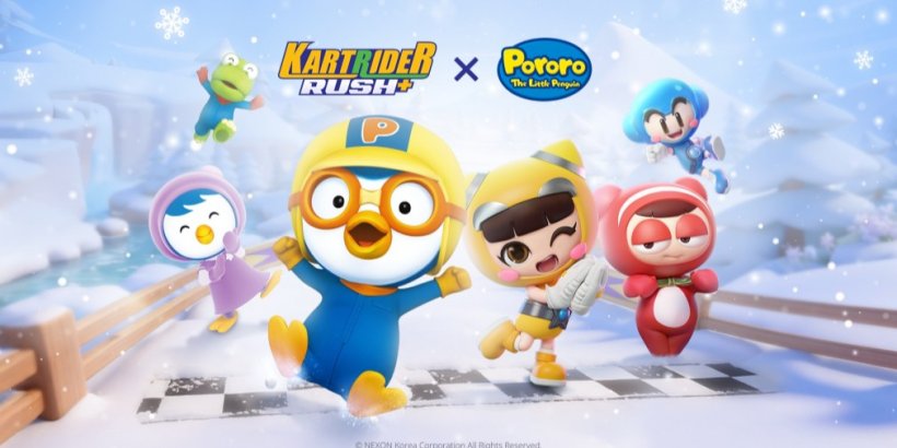 The KartRider Rush+ welcomes Pororo the Little Penguin for its next collaboration
