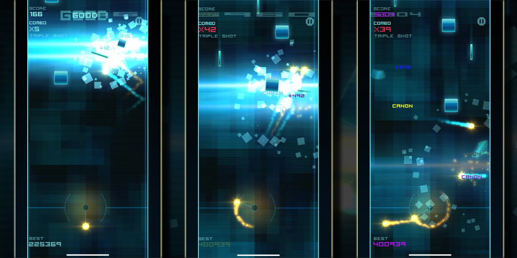 Popular action-arcade game Blokshot Revolution has returned to iOS as Blokshot Evolution