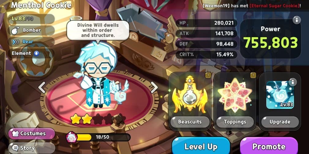 Cookie Run Kingdom: Menthol Cookie Toppings and Beascuits guide