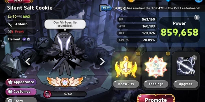 Cookie Run Kingdom: Silent Salt Cookie Toppings and Beascuits guide