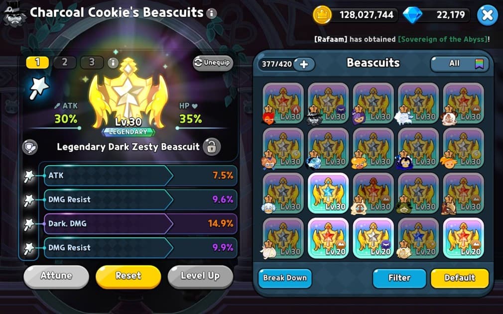 beascuits for charcoal cookie in crk