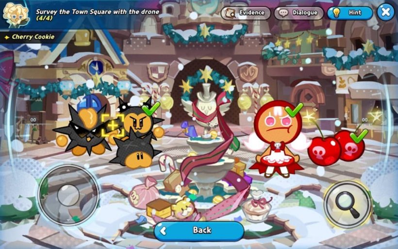 cherry cookie in town square with bombs and the other clues