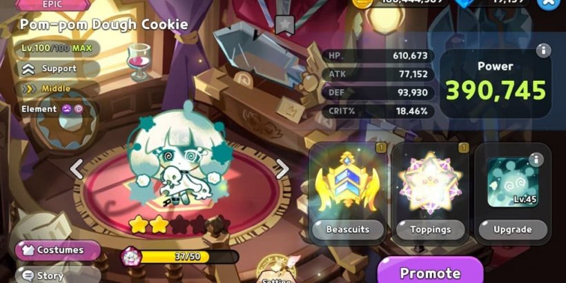 Cookie Run Kingdom: Pom-pom Dough Cookie Toppings and Beascuits guide