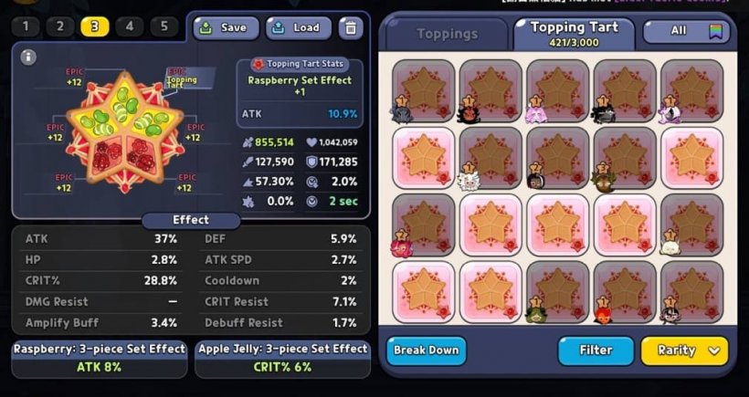 toppings of crit and attack for sugar swan cookie