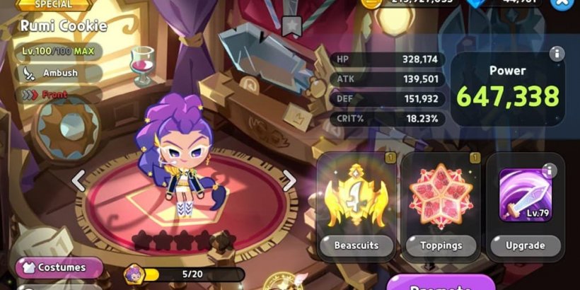 Cookie Run Kingdom: Rumi Cookie Toppings and Beascuits guide (KPop Demon Hunters)